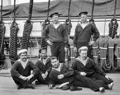 1893 - Russian sailors on a visit