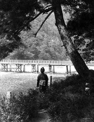 c. 1902 - Arashiyama River and the Moon Crossing Bridge