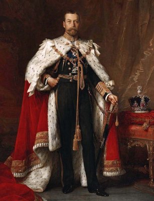 1911 - King George V in coronation robes