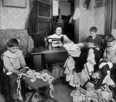 March 1912 - Making dresses for dolls