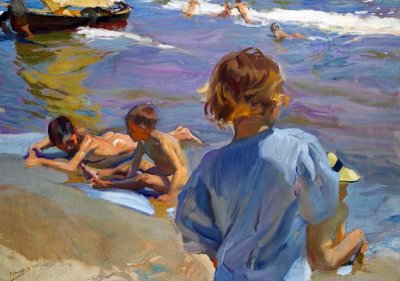 1916 - Children on the Beach