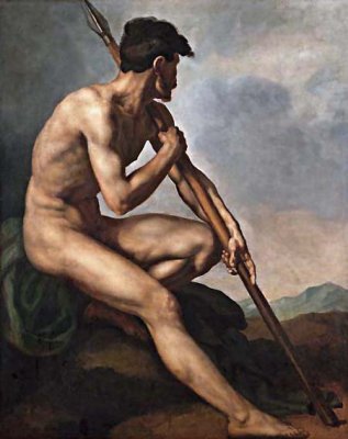 c. 1816 - Nude Warrior with a Spear