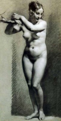 1800 - Standing female nude