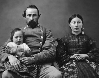 c. 1864 - Civil War Confederate family