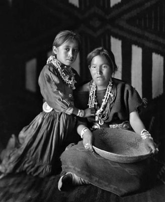 c. 1920 - Annie Dodge and her mother Keehanabah