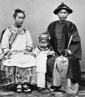c. 1870 - Chinese family