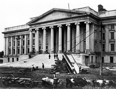 1860 - Treasury Building under construction