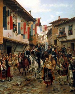 1877 - Grand Prince Nikolai Nikolaevich enters Trnovo