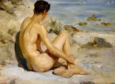1912 - Boy on a Beach