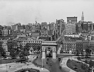 1921 - Greenwhich Village, Washington Square and 5th Avenue