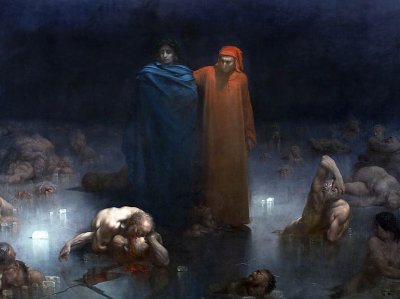 1861 - Dante and Vigil in the 9th Circle of Hell