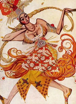 1910 - Costume design for Stravinsky's The Firebird