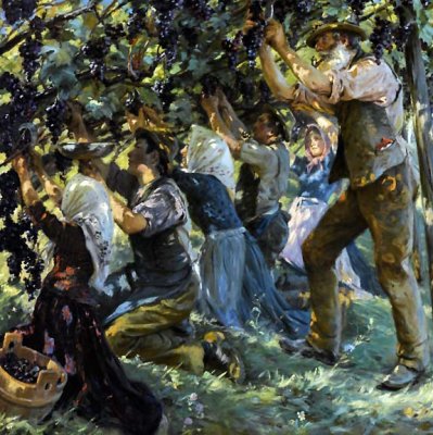 1901 - Wine Harvest in the Tyrol
