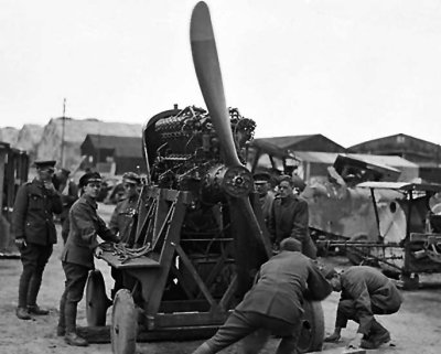 July 1918 - Testing a Rolls-Royce Eagle Engine