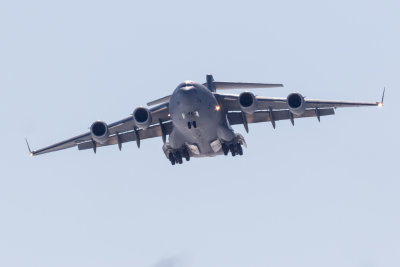 RCAF C-17 over Moosonee