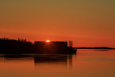 Sunrise down the Moose River 2017 May 25th