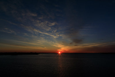 Sunrise down the Bay of Quinte 