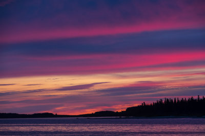 Sky over the north end of Butler Island before sunrise