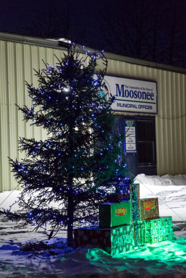 Town of Moosonee Christmas decorations