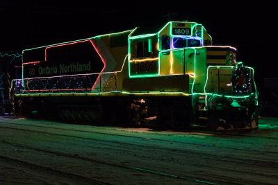 GP38-2 1809 at the head of the Christmas Train