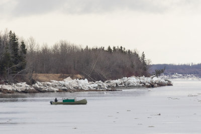 Taxi boat leaving barge landing 2018 May 17th