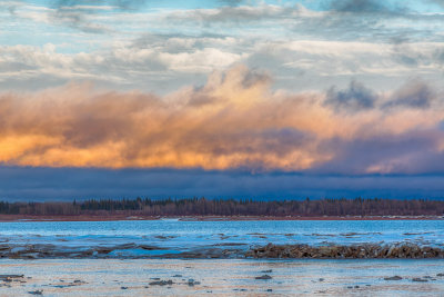 Dark and light clouds over the river 2018 May 19th