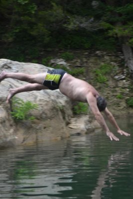 Whiteley Hole, Me Jumping In