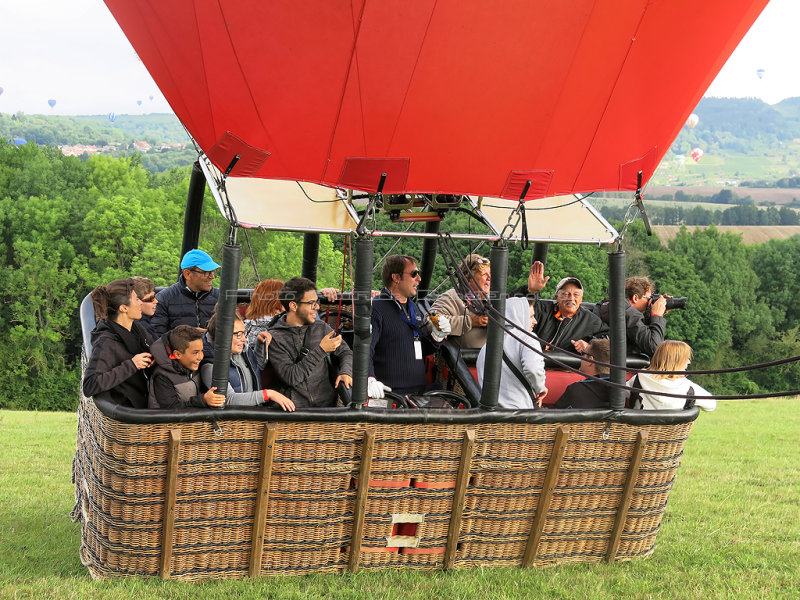 Mondial Air Ballons 2017  Vol de Christine du mercredi matin 