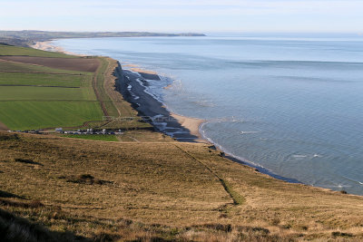 Les caps Gris Nez et Blanc Nez et le village d'Ambleuteuse