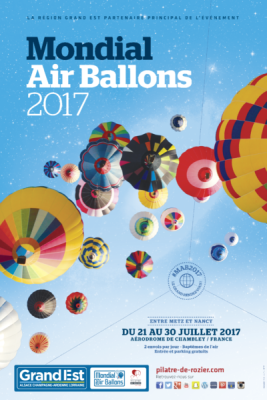 Affiche officielle du Mondial Air Ballons 2017