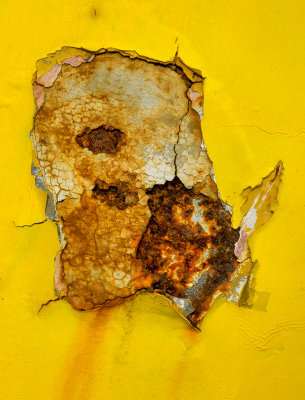 Eroded yellow