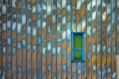 Window on metal