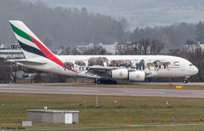 A6-EEI Airbus A380-861 Emirates United for Wildlife