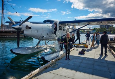 Float plane to Victoria Island BC