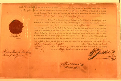 William Prinsep letter