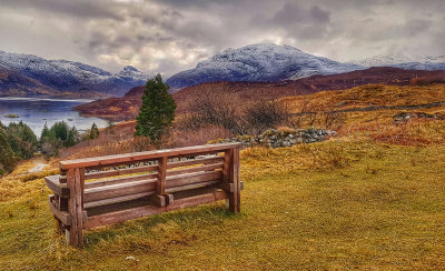 Bench with a view at Kylesku