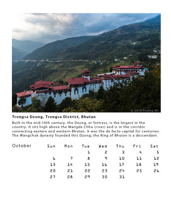 Trongsa Dzong, Trongsa District, Bhutan