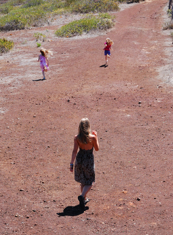 Walking down