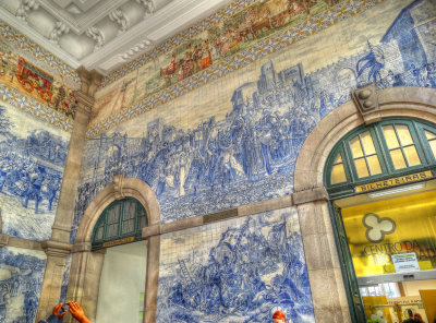 Train Station murals, Porto