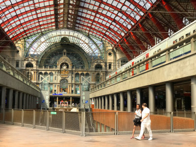 Antwerp central railroad station