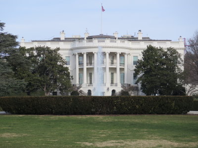Washington DC The Whitehouse at the rear