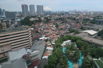 Jakarta view from Doubletree hotel