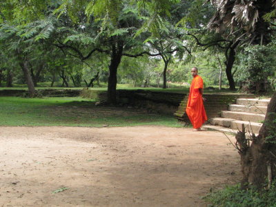Monk at Polonnaruwa