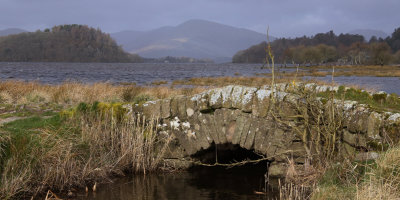 The Crom Mhin bridge at Loch Lomond NNR