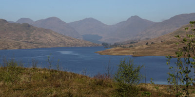 Loch Arklet with Ben Narnain, A'Chrois, Ben Ime and Ben Vane