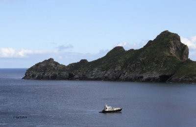 Village Bay and island of Dun