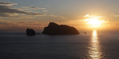 Sunrise over Boreray, Stac Lee and Stac an Armin