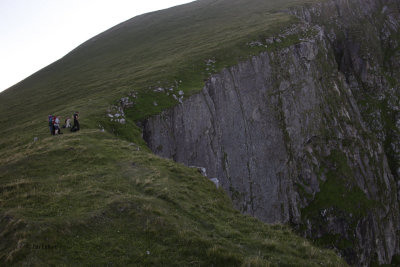 The steep slope from the Gap to Conachair