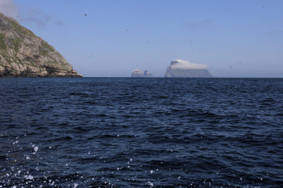 Boreray and the stacs from Village Bay