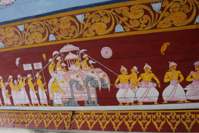 Artwork in the Temple of the Tooth, Kandy